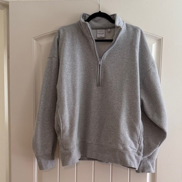 Aritzia Tops - Aritzia Quarter Zip in Gray
